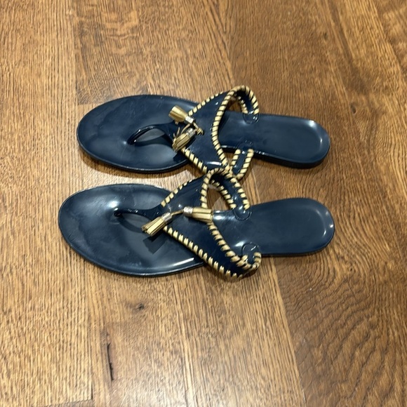Jack Rogers Women’s Sandals Blue and Gold Size 9 - Picture 3 of 6